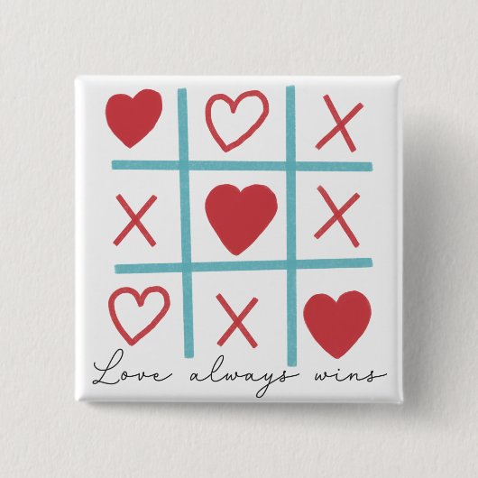 Liebe siegt immer button (Vorderseite)