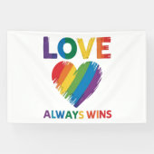 Liebe siegt immer LGBT Banner (Horizontal)