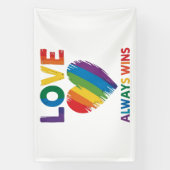 Liebe siegt immer LGBT Banner (Vertikal)