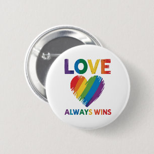Liebe siegt immer LGBT Button