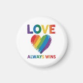 Liebe siegt immer LGBT Magnet (Vorne)