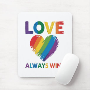Liebe siegt immer LGBT Mousepad