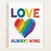 Liebe siegt immer LGBT Planer (Vorderseite)