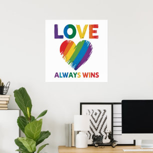 Liebe siegt immer LGBT Poster