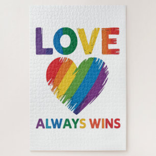 Liebe siegt immer LGBT Puzzle