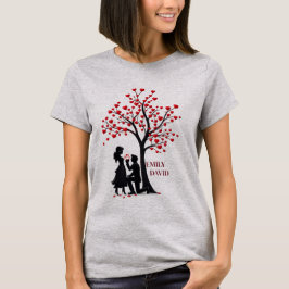 Liebe siegt immer Romantisches Paar Damen T-Shirt