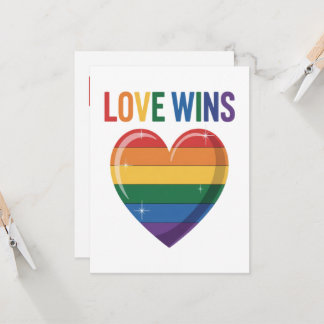 Liebe siegt LGBT Gay Pride Gleichheit Einladung