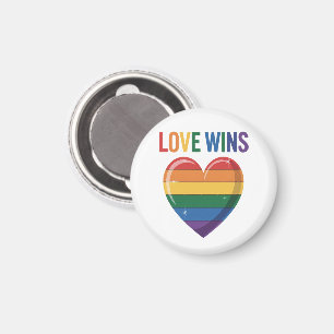 Liebe siegt LGBT Gay Pride Gleichheit Magnet