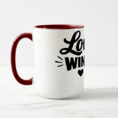 Liebe Siegt Romantischer Zitat-Kaffeebecher – Cute Tasse (Links)