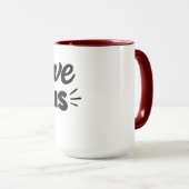 Liebe Siegt Romantischer Zitat-Kaffeebecher – Cute Tasse (VorderseiteRechts)