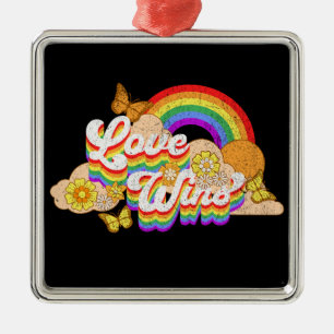 Liebe siegt Textdesign Ornament Aus Metall