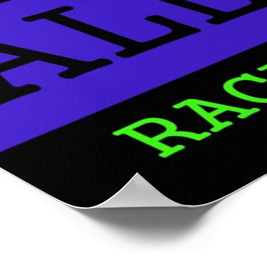 Liebe sieht alle Farben Poster (Ecke)