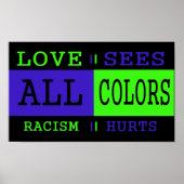 Liebe sieht alle Farben Poster (Vorne)