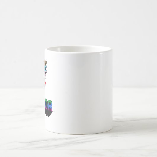 Liebe sieht keine Farbe Kaffeetasse (Mittel)