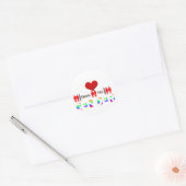 Liebe sieht keine Gender-Sticker Runder Aufkleber (Umschlag)