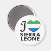 Liebe Sierra Leone Magnet (Vorderseite/Rückseite)