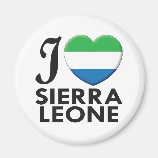 Liebe Sierra Leone Magnet (Vorne)
