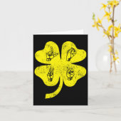 Liebe Sign Language St Patrick's Day Deaf Awarenes Karte (Gelbe Blume)