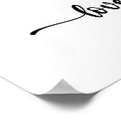 Liebe Signature Language Line Art Poster (Ecke)