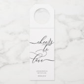 Liebe Signature Party Feier Flaschenanhänger (Vorderseite)