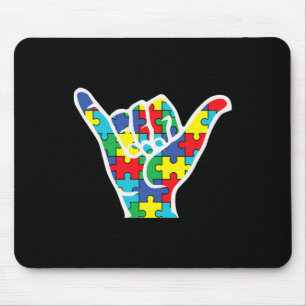 Liebe signieren Hand Autismus Bewusstsein 2022 Mam Mousepad