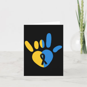 Liebe Signieren Non-verbal Down Syndrome Awareness Karte
