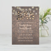 Liebe Signieren String Lights Copper Industrial We Einladung (Stehend Vorderseite)