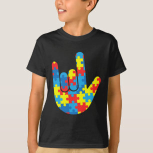 Liebe signierter Sprachautismus - Unterstützung zu T-Shirt