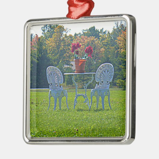 Liebe Silbernes Ornament (Links)