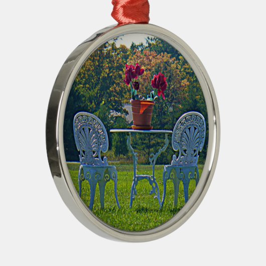 Liebe Silbernes Ornament (Rechts)