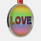 Liebe Silbernes Ornament (Rechts)