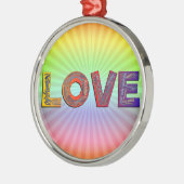 Liebe Silbernes Ornament (Links)