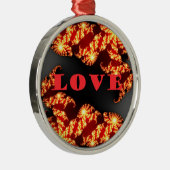 Liebe Silbernes Ornament (Rechts)