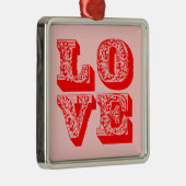 LIEBE SILBERNES ORNAMENT (Rechts)
