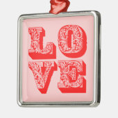 LIEBE SILBERNES ORNAMENT (Links)