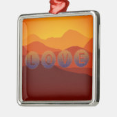 Liebe Silbernes Ornament (Links)
