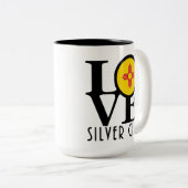 LIEBE Silver City 15oz Zweifarbige Tasse (VorderseiteRechts)