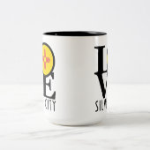 LIEBE Silver City 15oz Zweifarbige Tasse (Mittel)