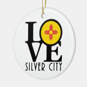 LIEBE Silver City Keramik Ornament (Links)