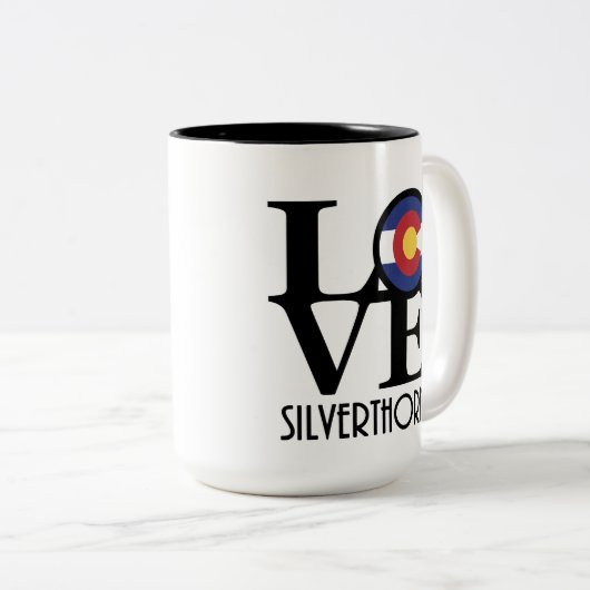 LIEBE Silverthorne Colorado 15oz Zweifarbige Tasse (VorderseiteRechts)