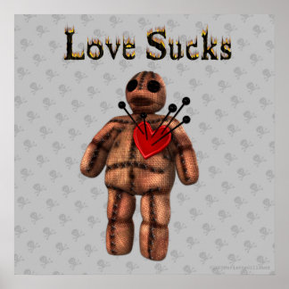 Liebe Sind zum Kotzen Voodoo Poster