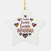 Liebe Singing Keramik Ornament (Vorne)