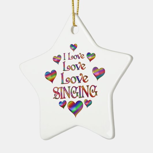 Liebe Singing Keramik Ornament (Links)