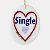 Liebe Single Keramik Ornament (Rechts)