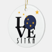 LIEBE Sitka Alaska Keramik Ornament (Links)