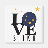 LIEBE Sitka Alaska Magnet (Vorne)