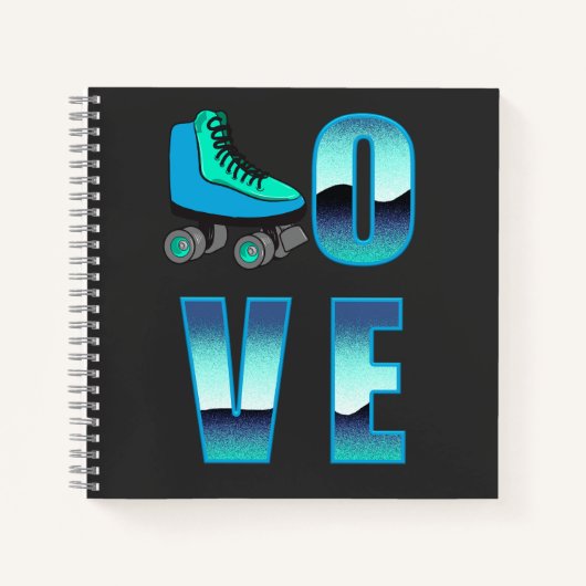 Liebe-Skaten-Double-Side-Journal-Notebook Notizblock (Vorderseite)