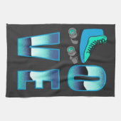 Liebe Skaten Geschirrtuch (Horizontal)