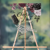 Liebe Skeleton Hand Floral Gothic Bridal Acrylschild (Neutral)