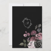 Liebe Skeleton Hand Gothic Brautparty Einladung (Rückseite)